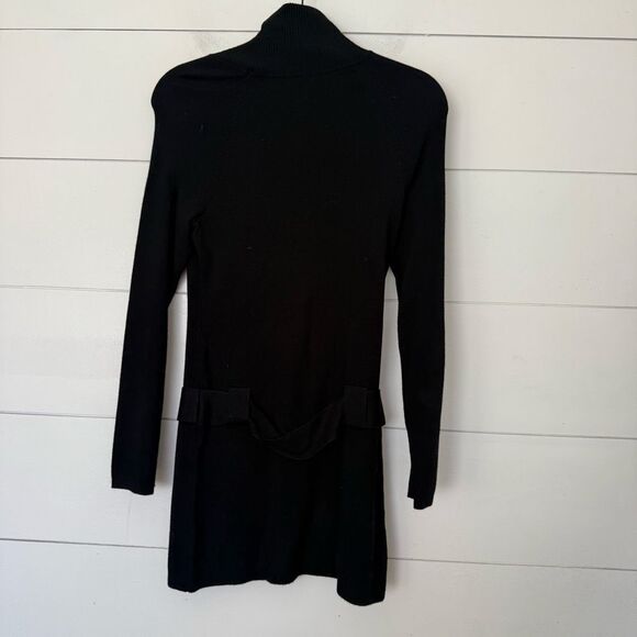 INC Women’s Medium Black Belted Turtleneck Sweater - Picture 3 of 4